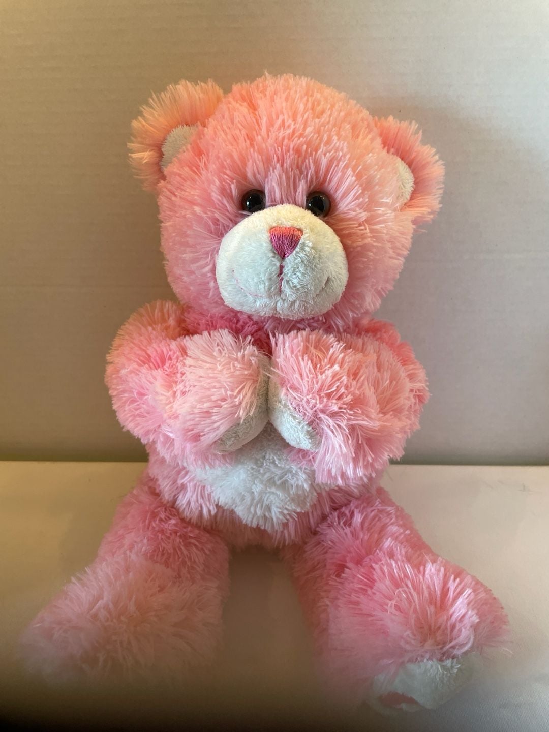 Build-A-Bear Pink Heart Magnetic Hands & Cheeks Plush 16" Stuffed Animal 1