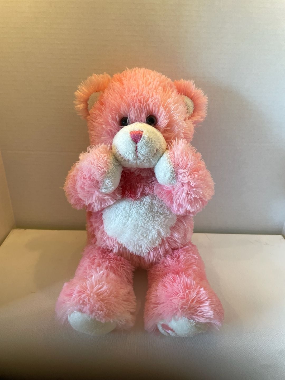 Build-A-Bear Pink Heart Magnetic Hands & Cheeks Plush 16" Stuffed Animal 5