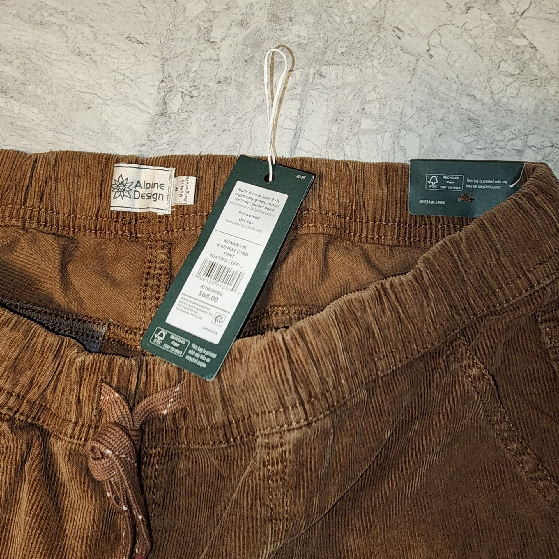Alpine Design Women's Hike Corduroy Pants in Roasted Coffee 4