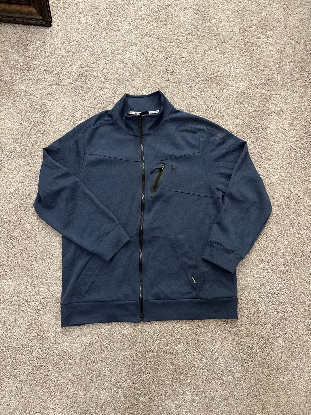 Spyder Active ProWeb Men's Navy Blue Full-Zip Jacket 2