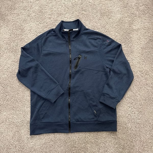 Spyder Active ProWeb Men's Navy Blue Full-Zip Jacket 