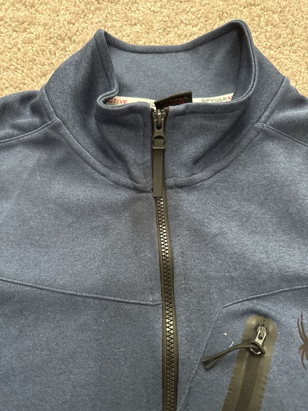 Spyder Active ProWeb Men's Navy Blue Full-Zip Jacket 6