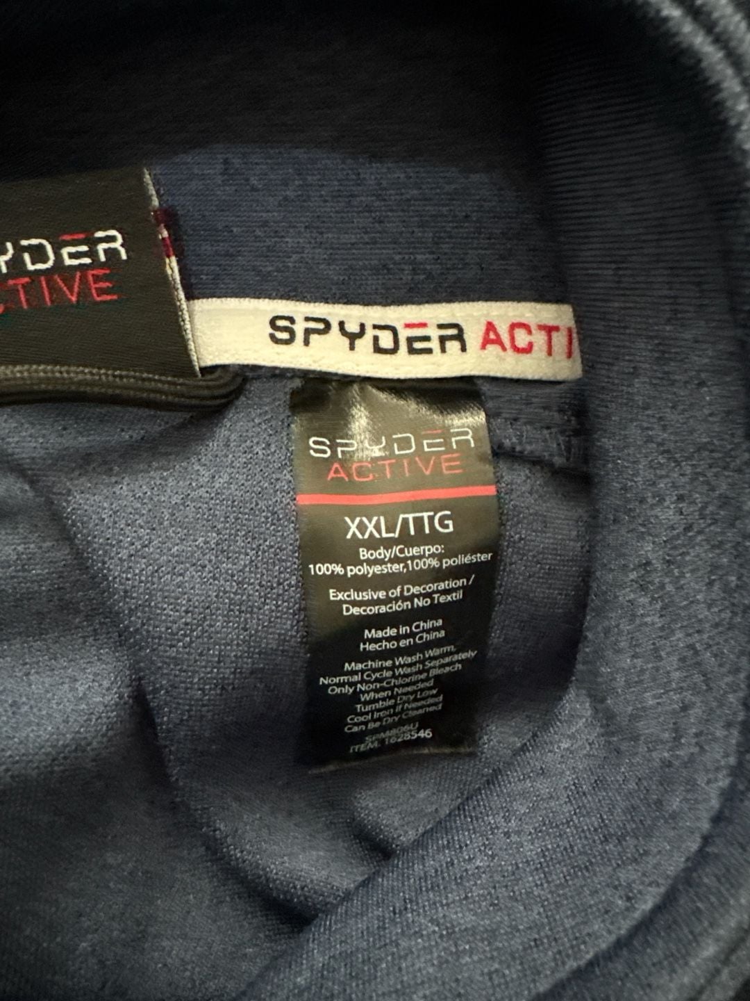 Spyder Active ProWeb Men's Navy Blue Full-Zip Jacket 11