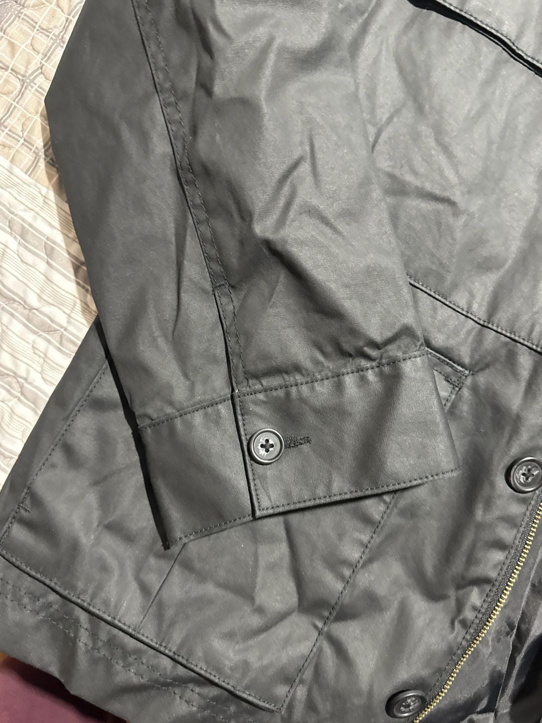 Merona Men's Water Resistant Four-Pocket Field Jacket in Black 5