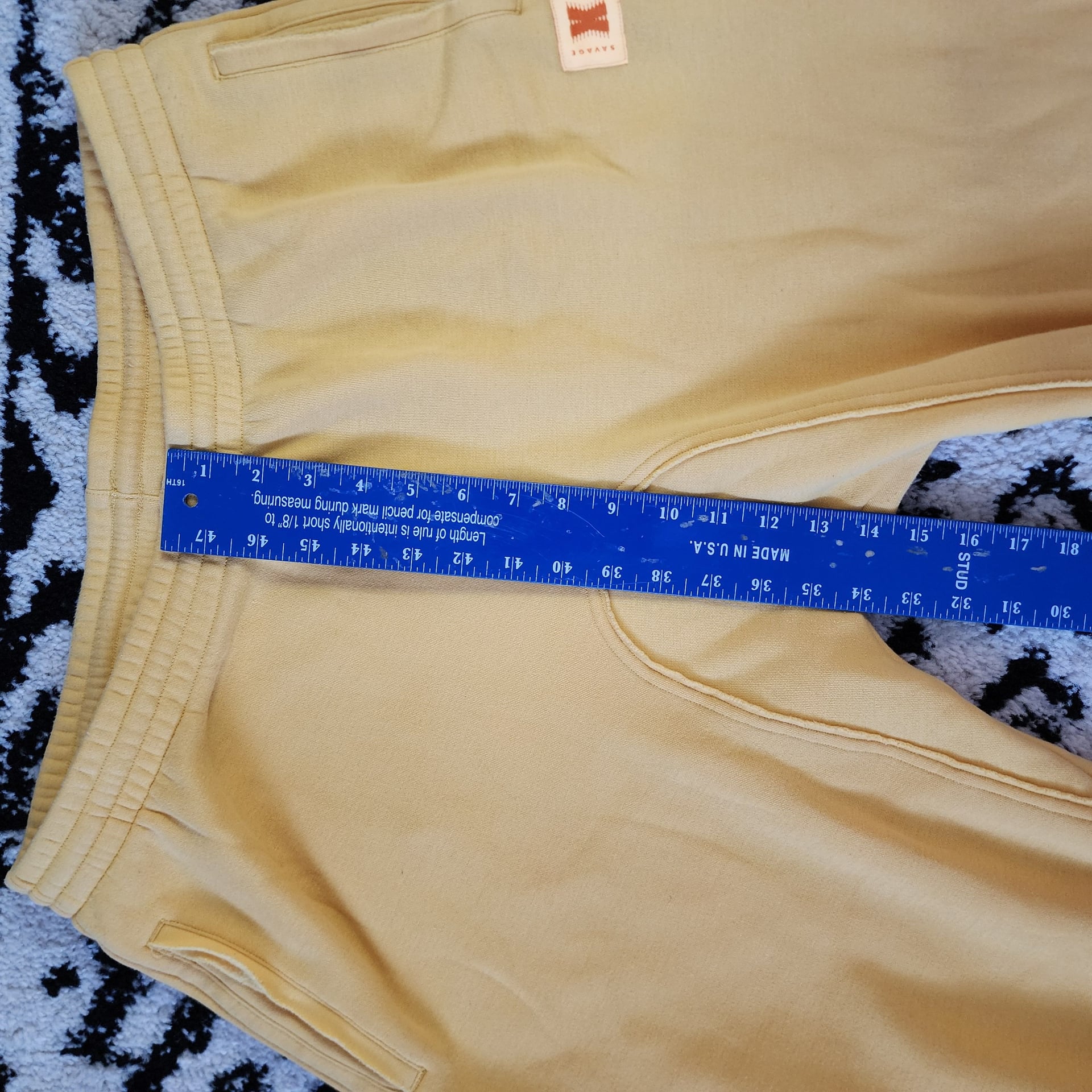 Savage X Fenty Xssential Oversized Rolled Cuff Jogger in Yellow 10