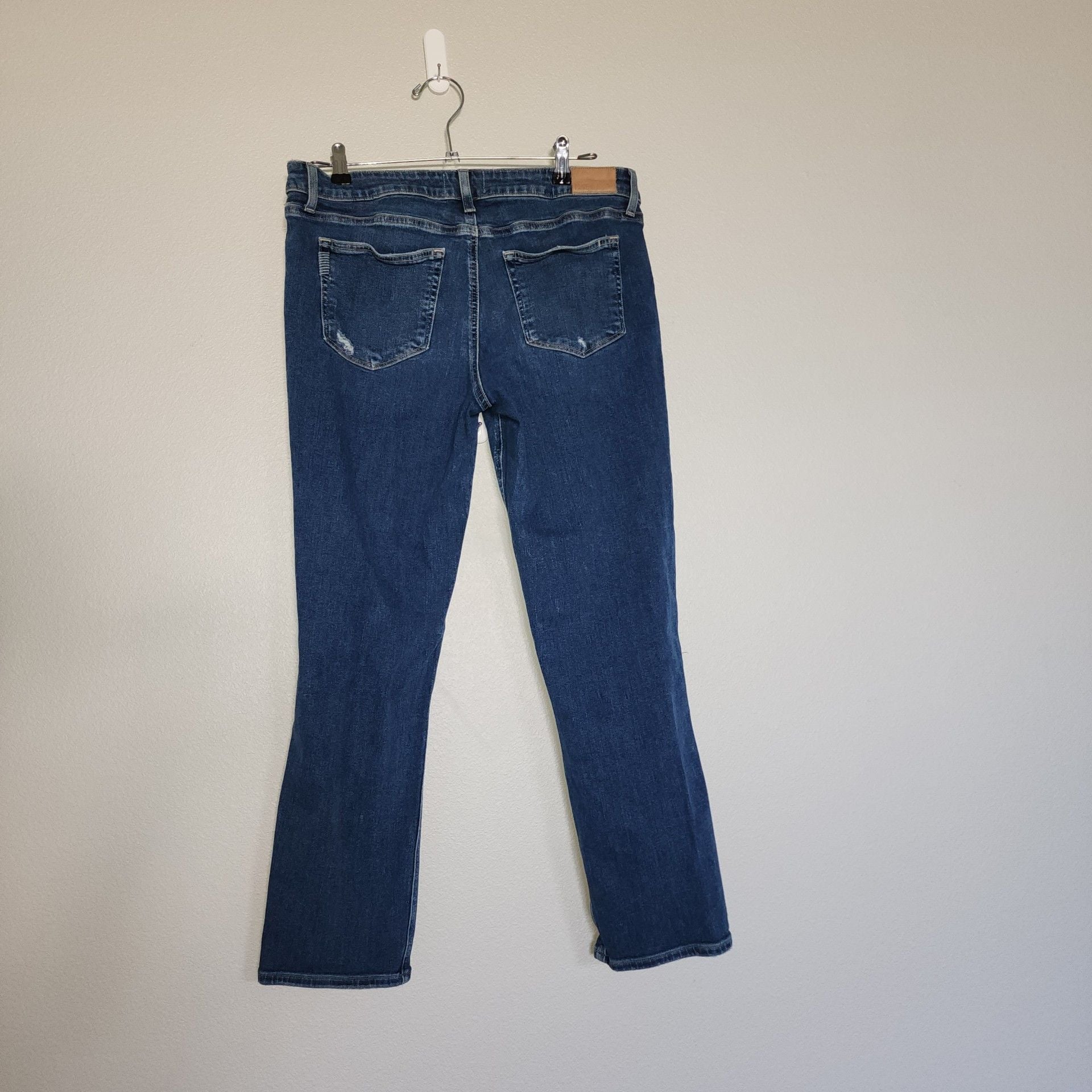 PAIGE Brigitte High Rise Slim Boyfriend Distressed Denim Jeans Size 30 13