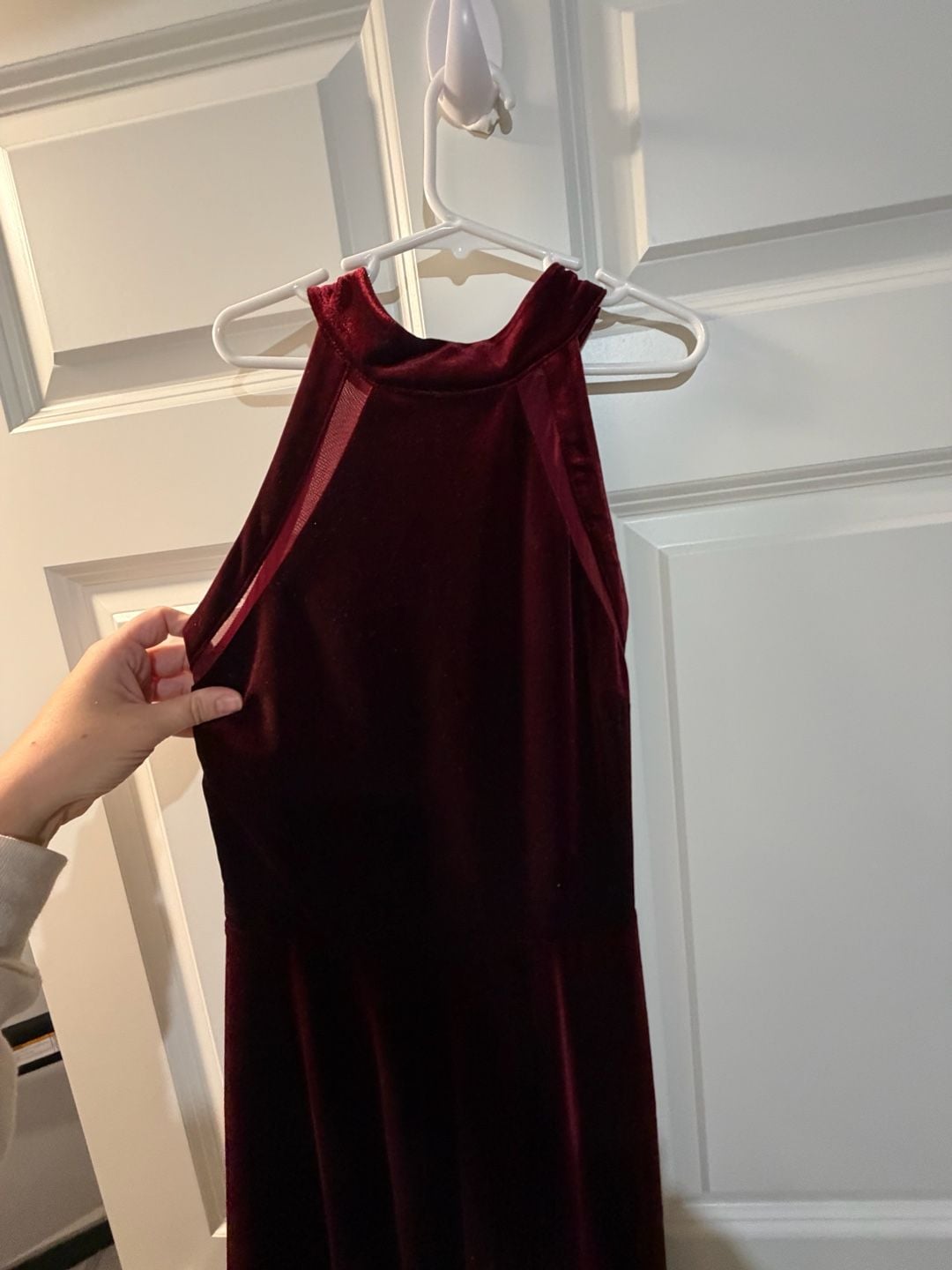 Figure skating Burgundy dress 3