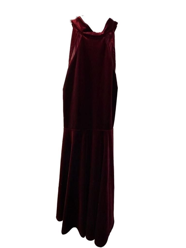 Figure skating Burgundy dress 1