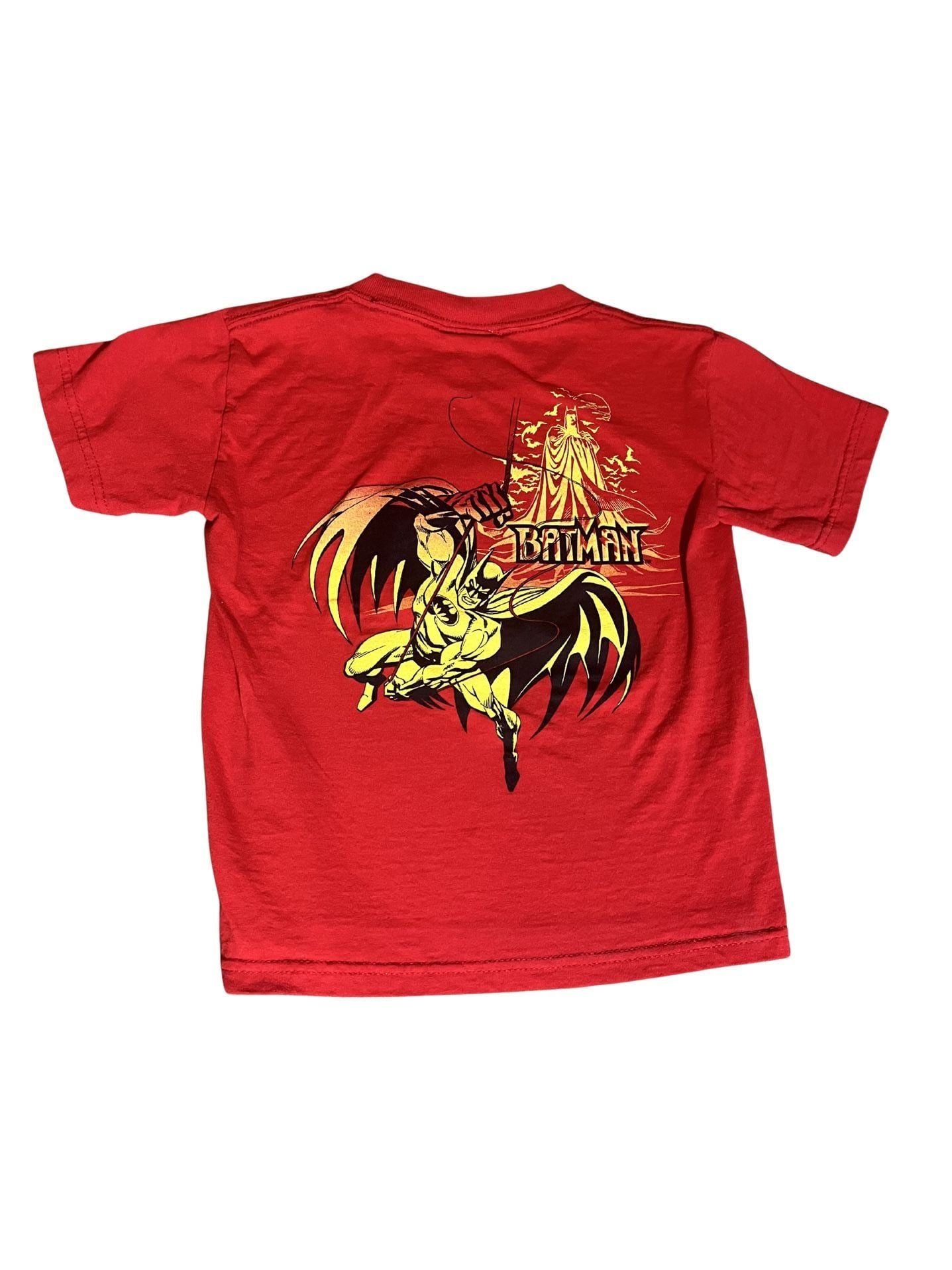 Vintage Y2K DC Comics Batman 3D Logo Little Boys T (XS Girls Crop) 2