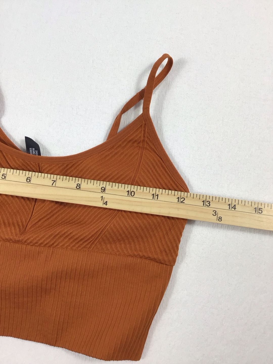 PINK Active Seamless Lightly Lined Ribbed Sports Bra - Burnt Orange Size S 3