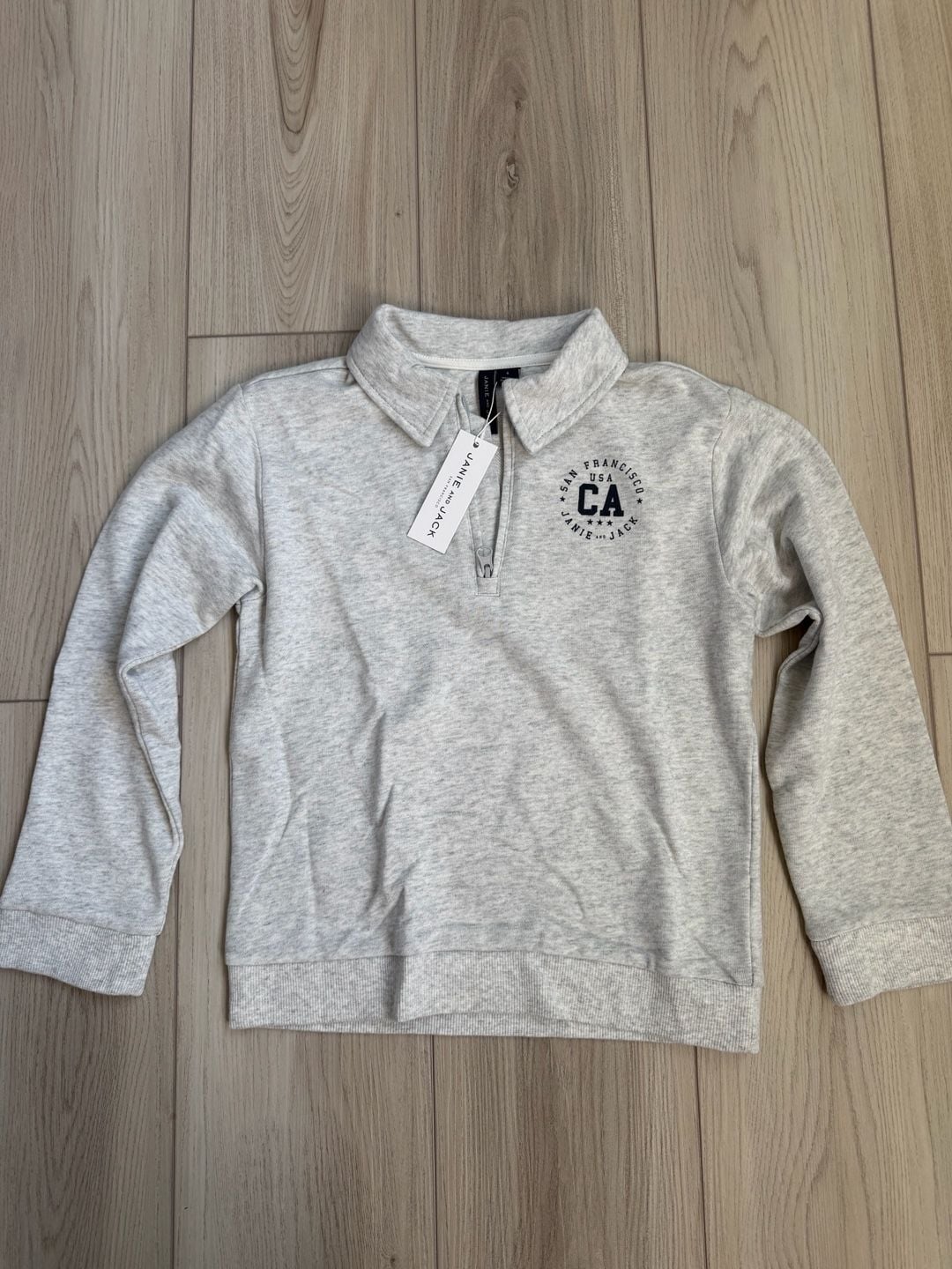Janie and Jack Boys San Francisco CA Graphic Quarter-Zip Sweatshirt 2