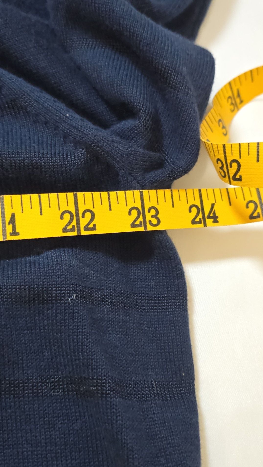 NWT Perry Ellis Men's Eclipse Principles 1/4 Zip Striped Knit Sweater XL Navy Blue 7