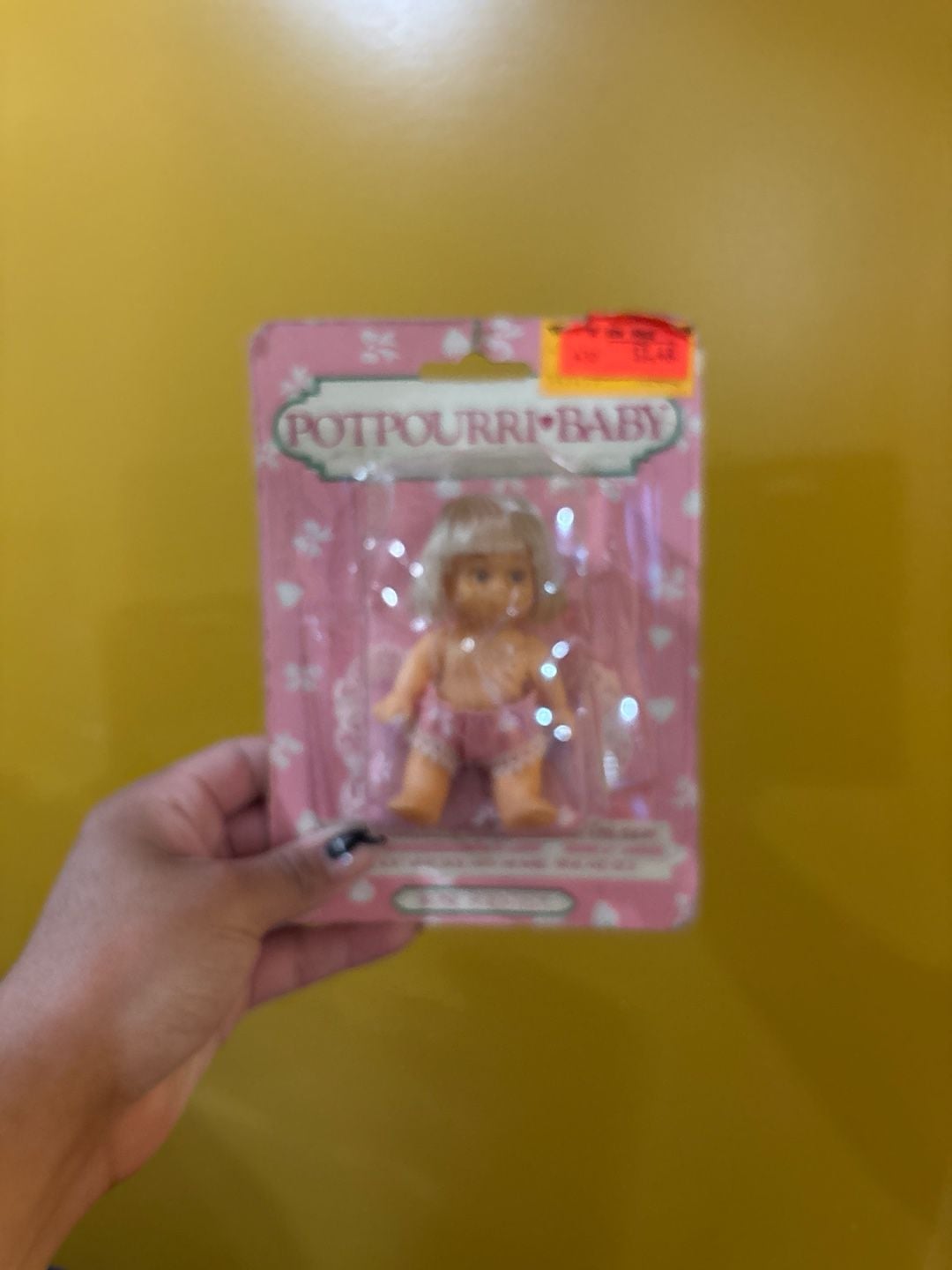 Vintage 1989 Potpourri Baby Rose Scented Vinyl Doll NIP 1