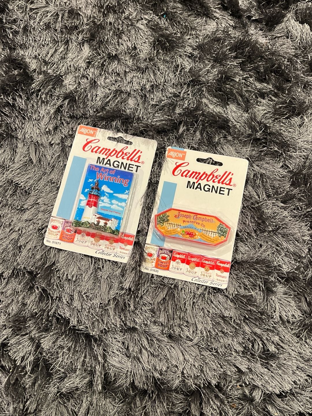 Vintage 1997 Campbell's Soup Magnets Collector Series Lot of 2 1