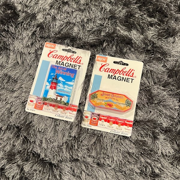 Vintage 1997 Campbell's Soup Magnets Collector Series Lot of 2