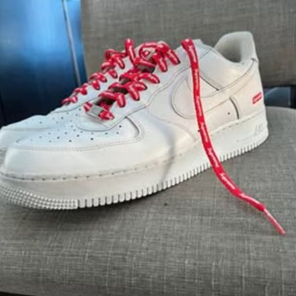 Nike x Supreme Air Force 1 Low Box Logo White (CU9225-100)