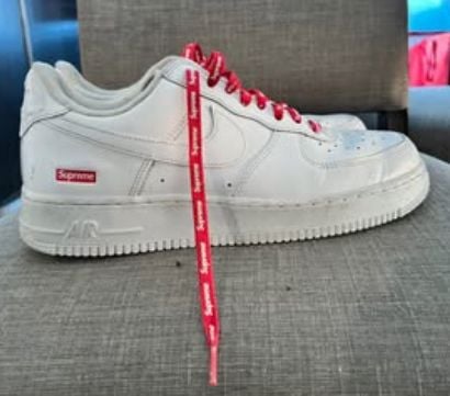 Nike x Supreme Air Force 1 Low Box Logo White (CU9225-100) 3