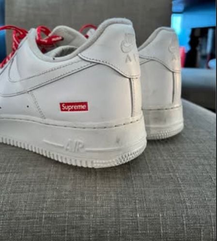 Nike x Supreme Air Force 1 Low Box Logo White (CU9225-100) 4