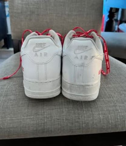Nike x Supreme Air Force 1 Low Box Logo White (CU9225-100) 5
