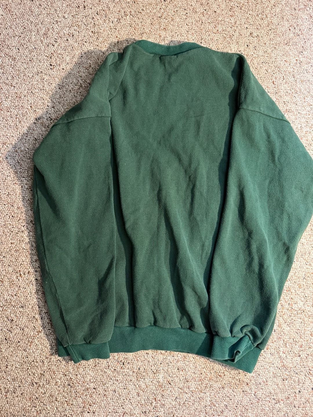 Vintage 90s Jerzees Forest Green Crewneck Sweatshirt Made in USA Size USA L 5