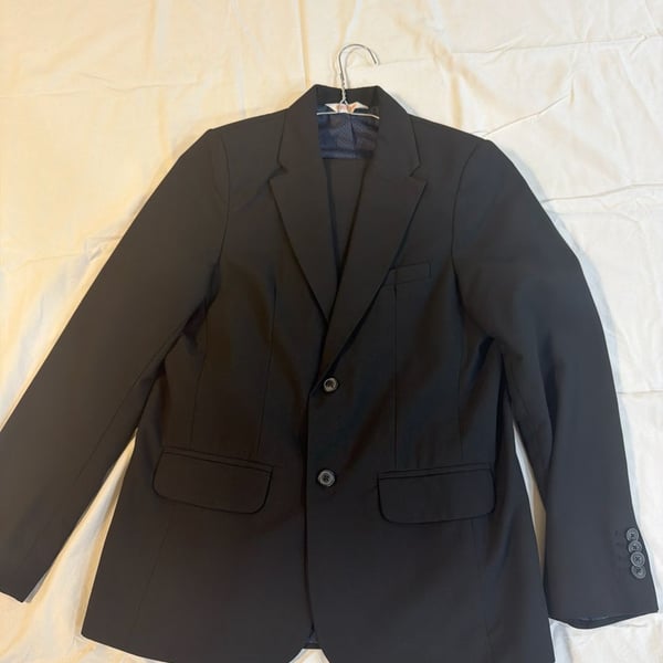 Cat & Jack Boys' 2pc Suit Set Blazer and Pants Black Size 14