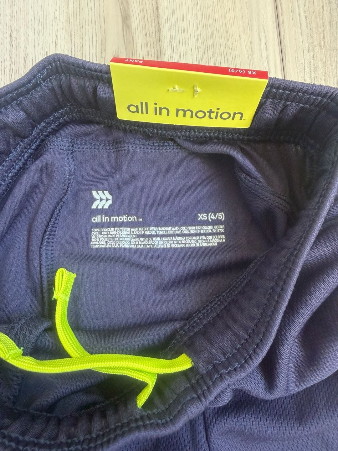 All in Motion Boys' Training Pants Navy Blue size XS (4/5) 4