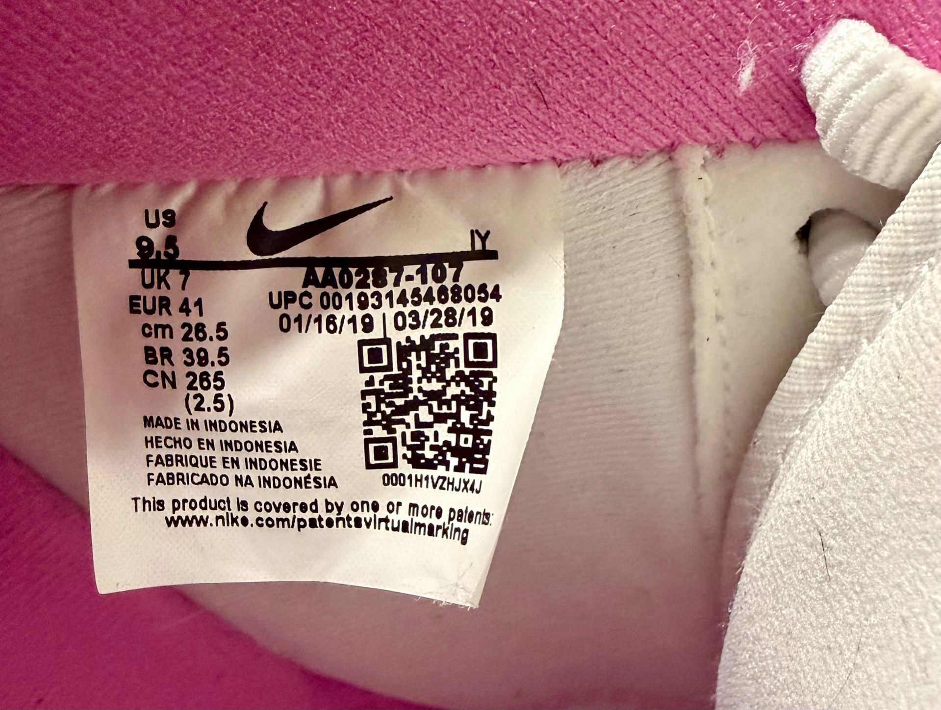 Nike Air Force 1 Low 2019 SE Basketball Pins China Rose (AA0287-107) 7