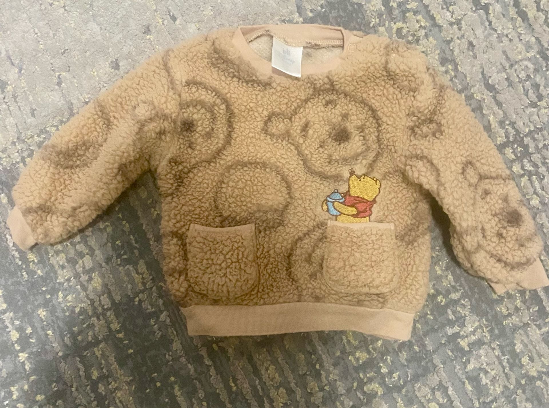Disney Baby Winnie the Pooh Faux Shearling Fleece Top and Bottom Set 1
