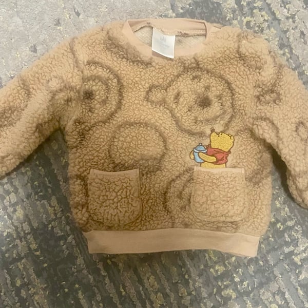 Disney Baby Winnie the Pooh Faux Shearling Fleece Top and Bottom Set
