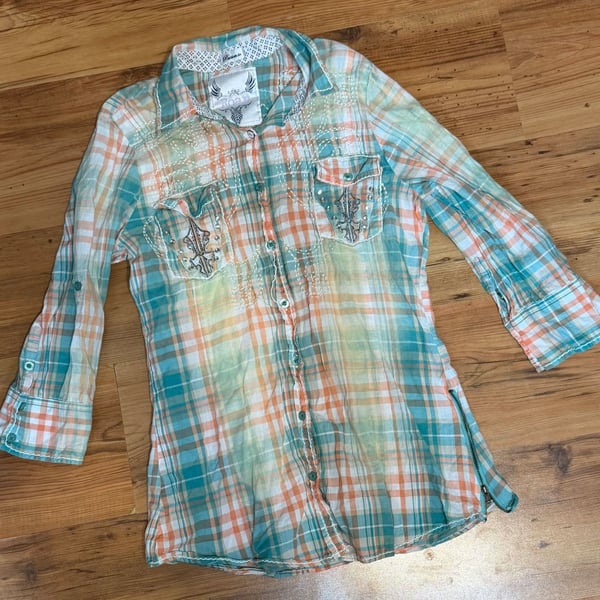Roar Embroidered Shirt L (12-14)