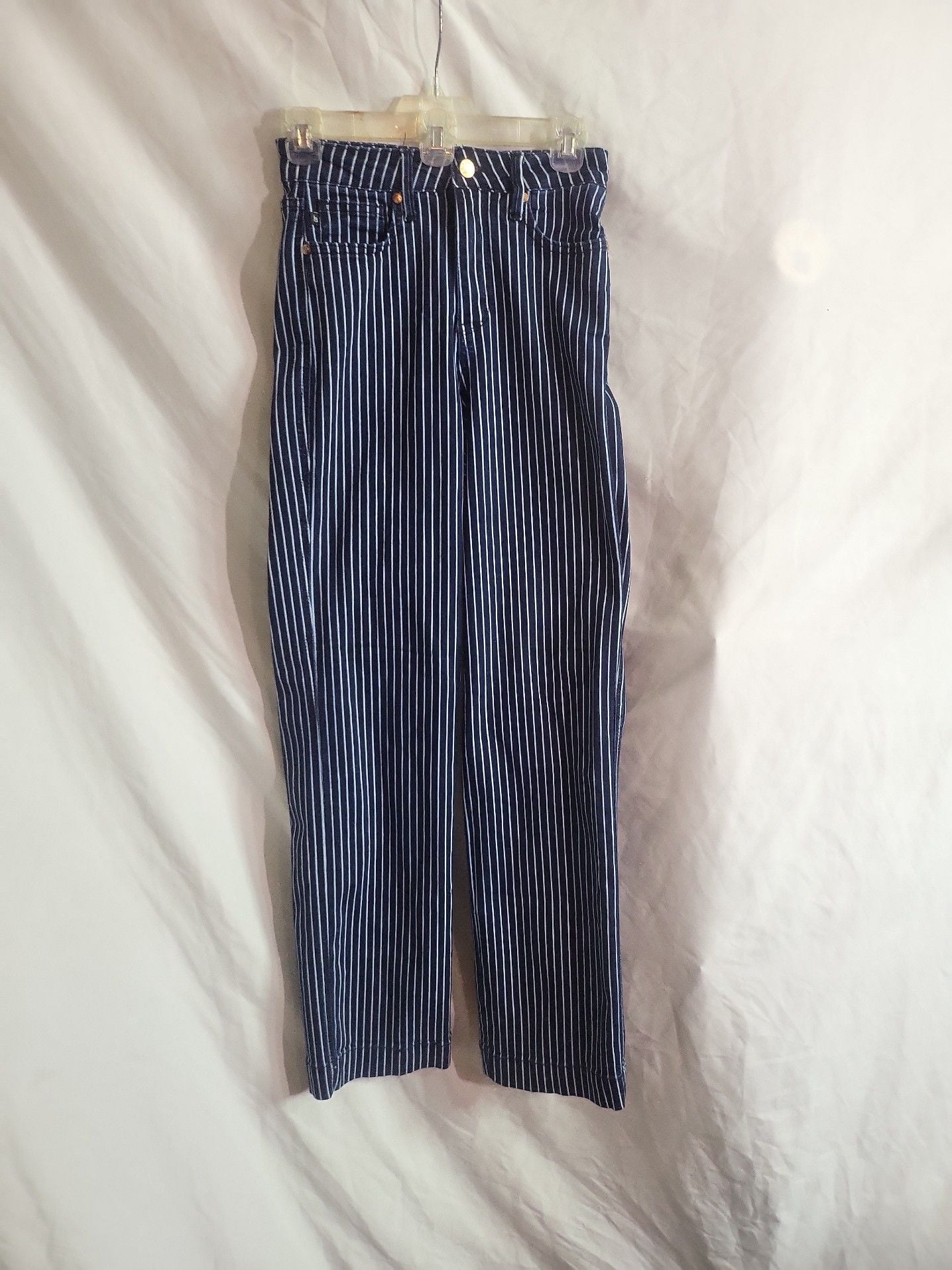 Judy Blue Tummy Control High Waist Straight Stripe Jeans 2