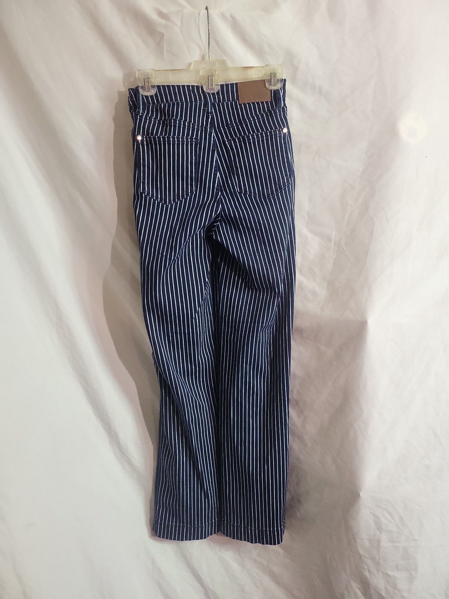 Judy Blue Tummy Control High Waist Straight Stripe Jeans 6