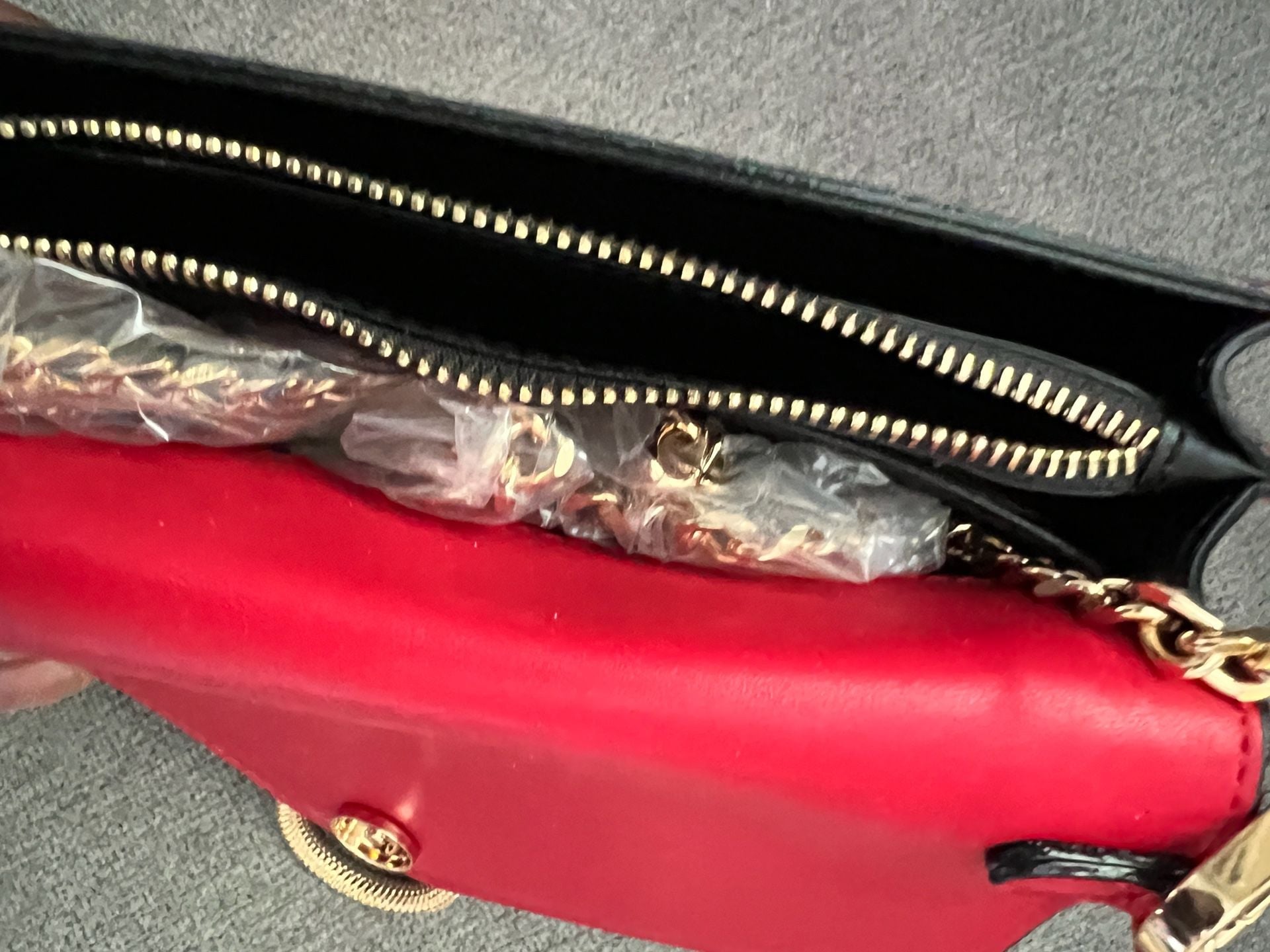 Aldo Red and Gold Crossbody 7