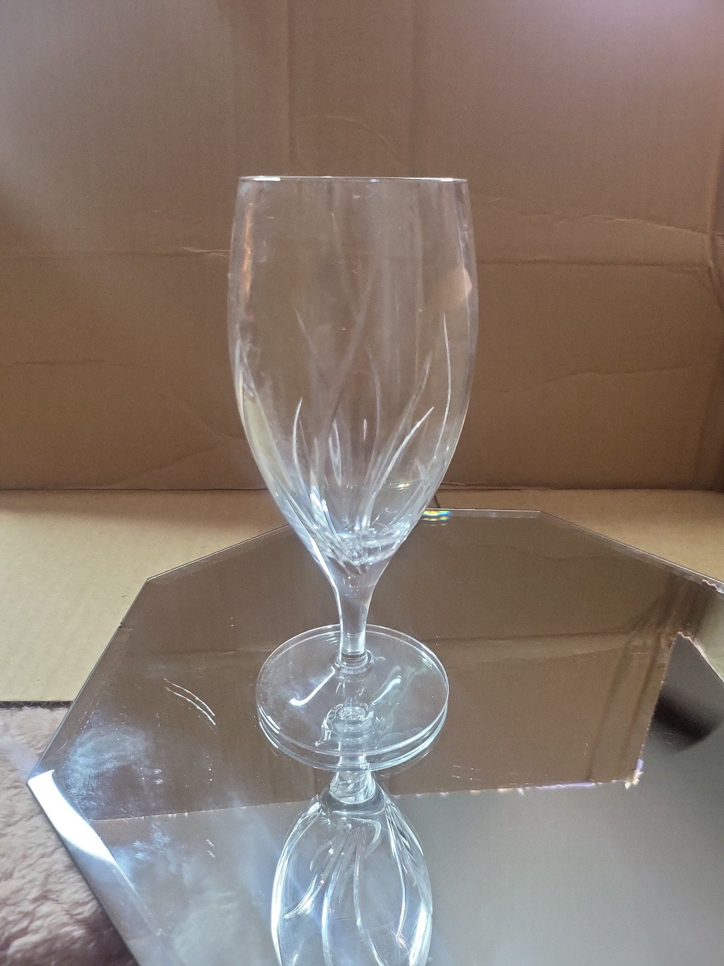 Mikasa Agena 7 7/8 inch Crystal Iced Tea Beverage Goblet 1