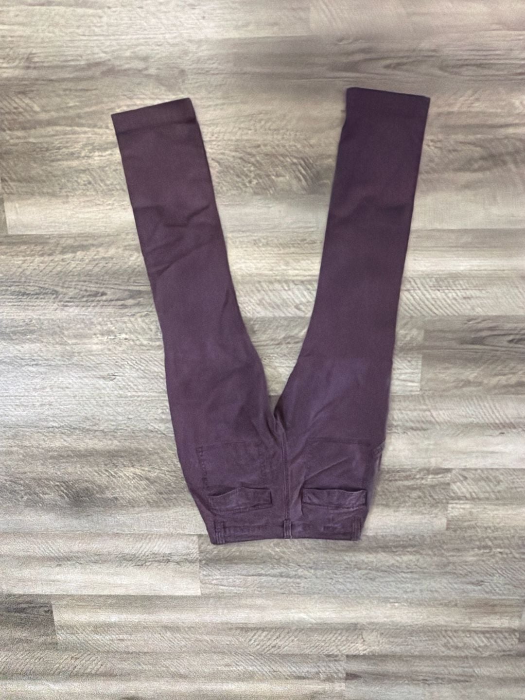 CAbi Women's The Carpenter Cargo Utility Pants in Plum Purple Size 8 5
