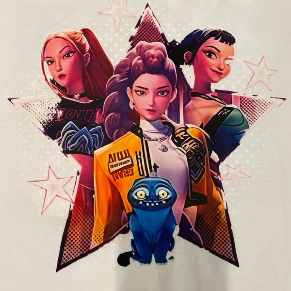 KIDS size XL Netflix KPop Demon Hunters Graphic T-Shirt