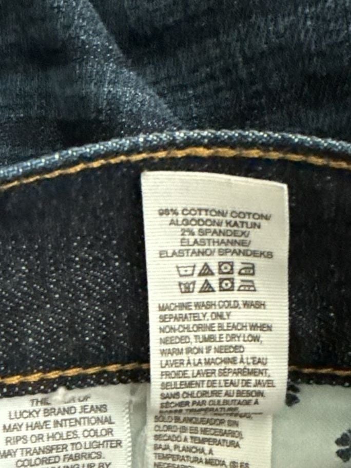 Lucky Brand 363 Vintage Straight Leg Jeans Dark Wash Men's 40x30 3