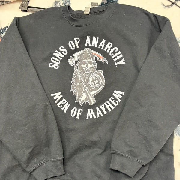 Sons of Anarchy Men of Mayhem Black Crewneck Sweatshirt