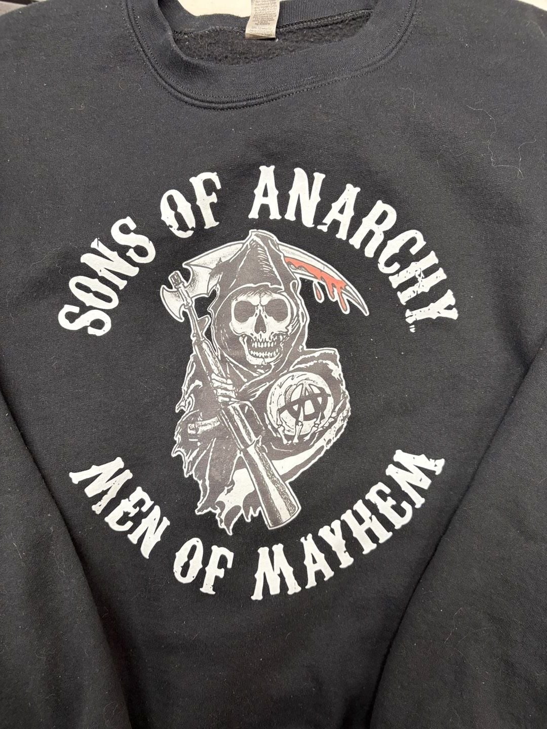 Sons of Anarchy Men of Mayhem Black Crewneck Sweatshirt 3