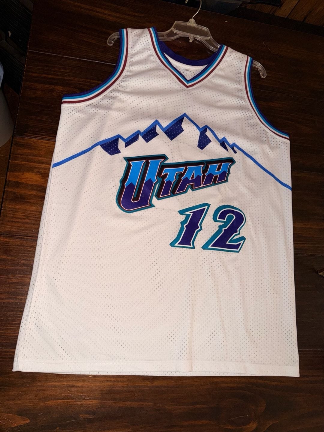 John Stockton Utah Jazz 1996-97 Hardwood Classics Swingman Jersey - White 2
