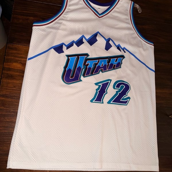 John Stockton Utah Jazz 1996-97 Hardwood Classics Swingman Jersey - White