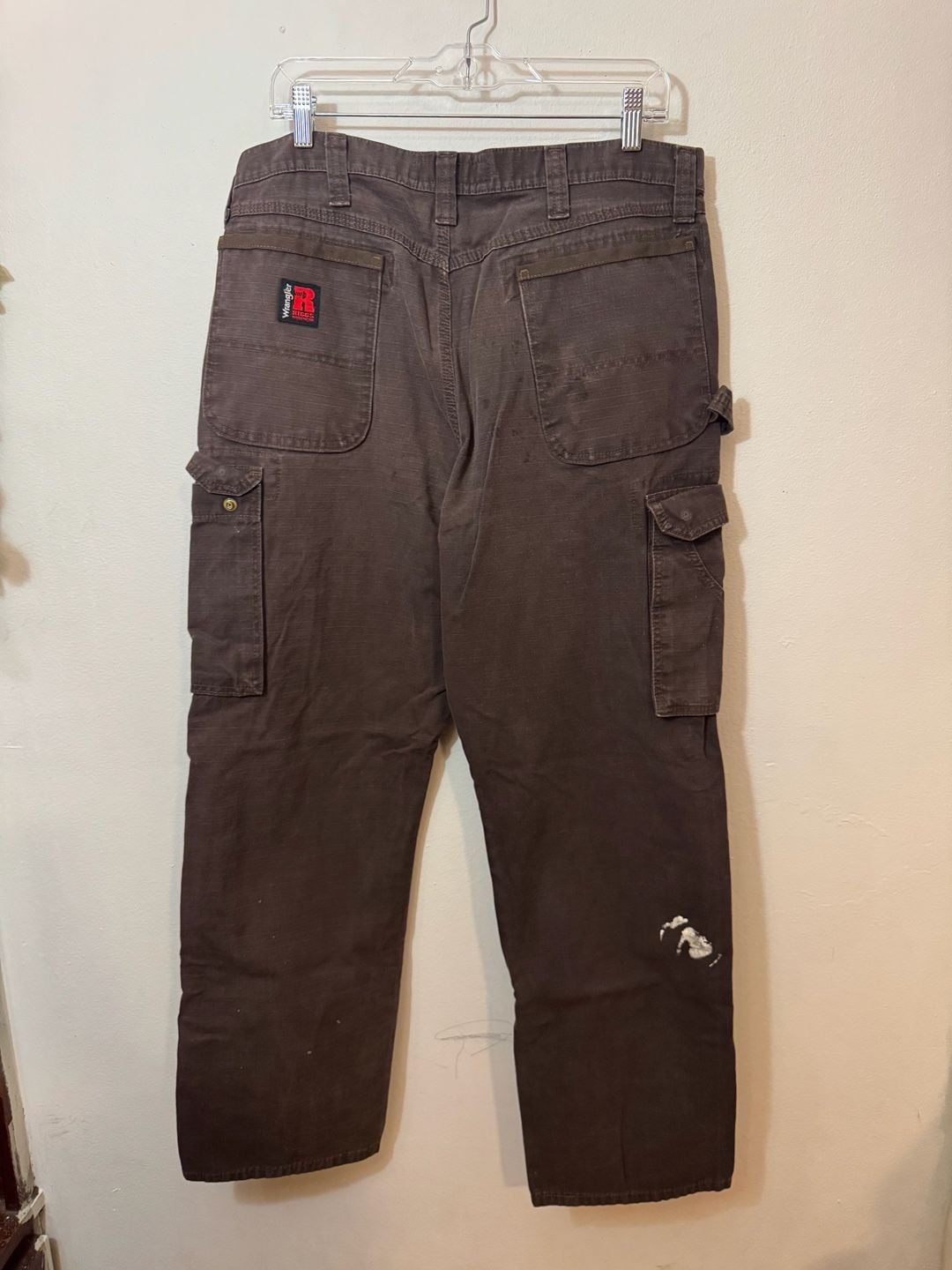 Wrangler RIGGS Workwear Men's Brown Ripstop Double Knee Ranger Cargo Pants 3