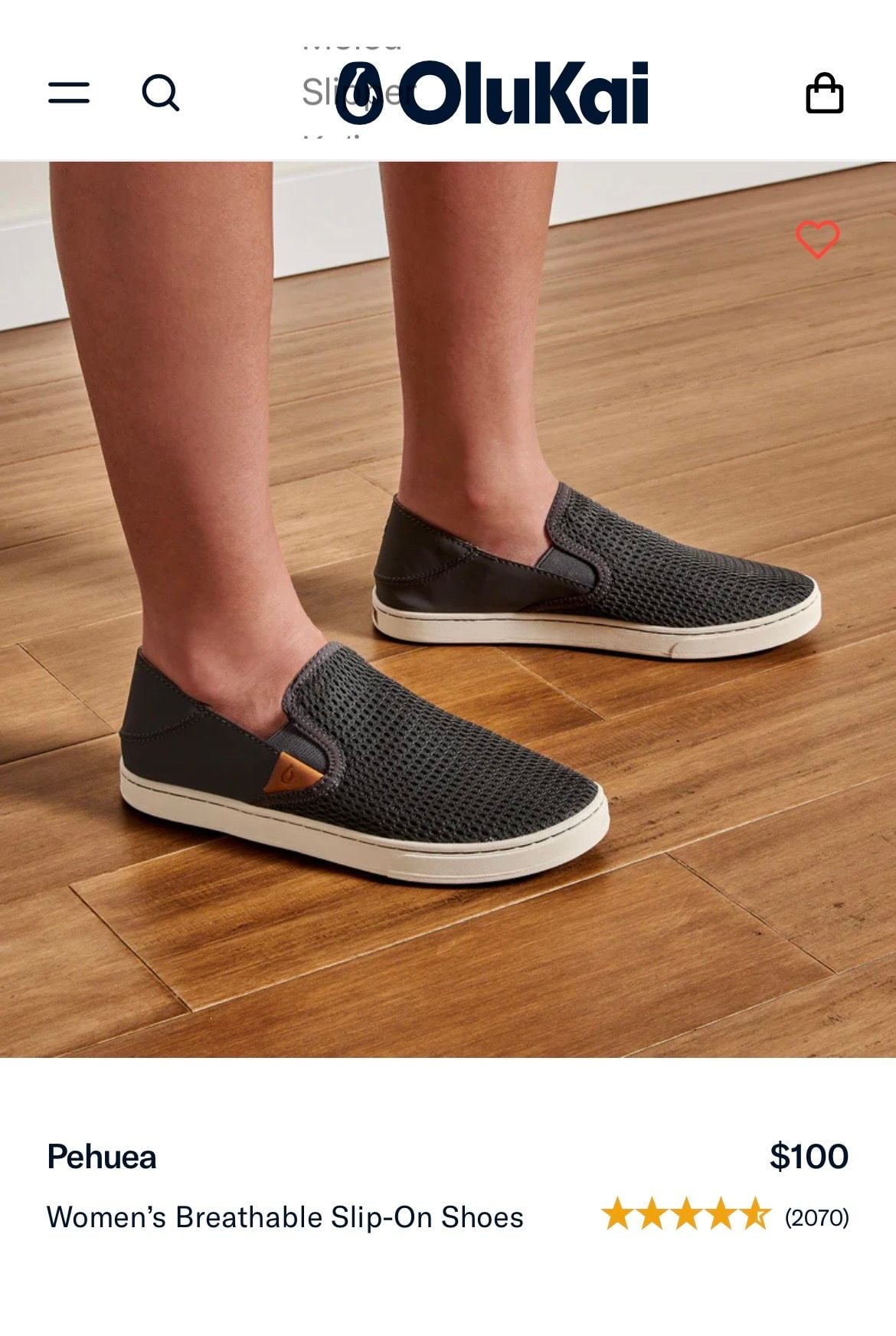 OluKai Pehuea Women's Breathable Slip-On Sneakers-Women’s 6.5 2