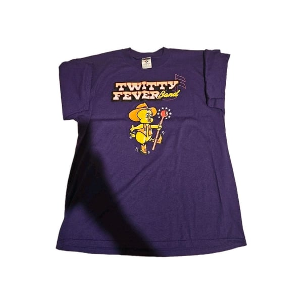Vintage 90s Conway Twitty Fever Band Purple Graphic T-Shirt XL