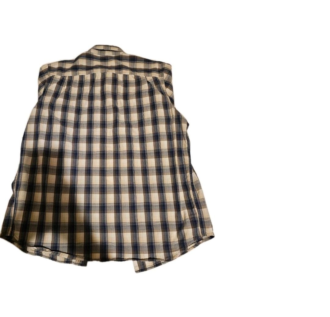 Carhartt Men's Relaxed Fit Short-Sleeve Plaid Button-Down Shirt XL Tall 4