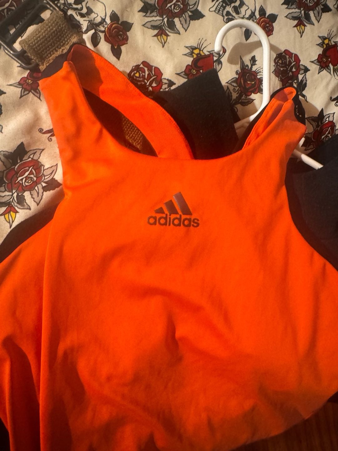 Lot of 3 adidas Women's Graphic and Solid Racerback Performance Tank Tops 4