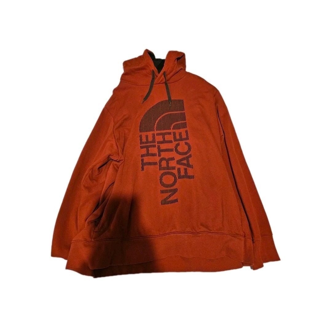The North Face Men's Trivert Pullover Hoodie Brick House Red XXL 2