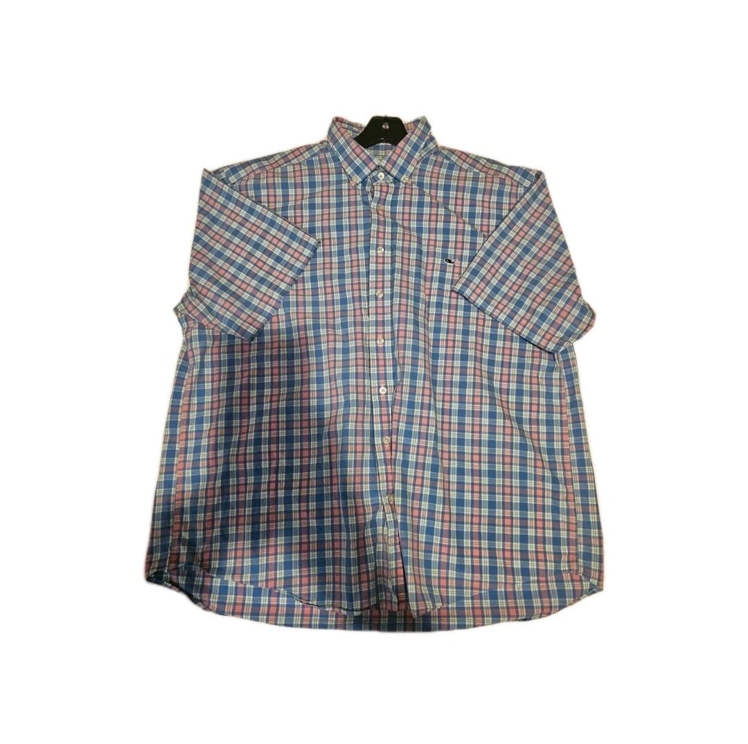 Vineyard Vines Men's XXL Classic Fit Tucker Shirt Short Sleeve Plaid Button Down 1
