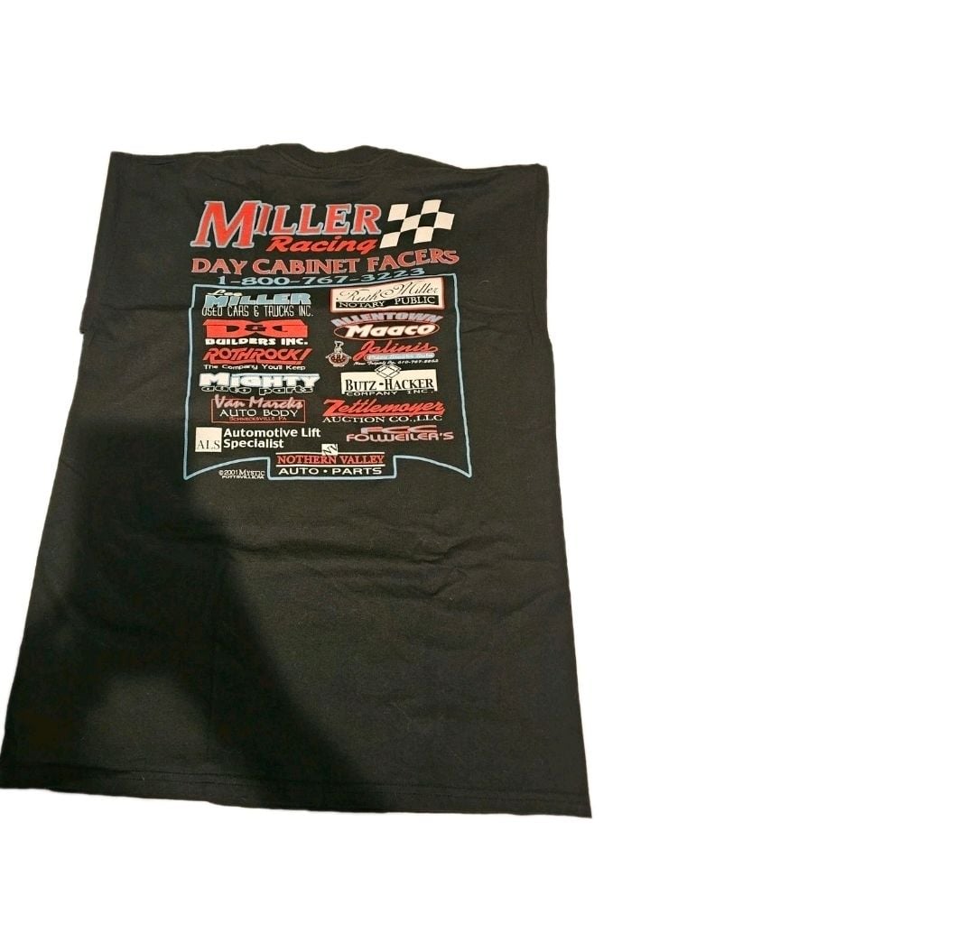 Vintage 2001 Jason Miller #44 Racing It's Miller Time T-Shirt 4