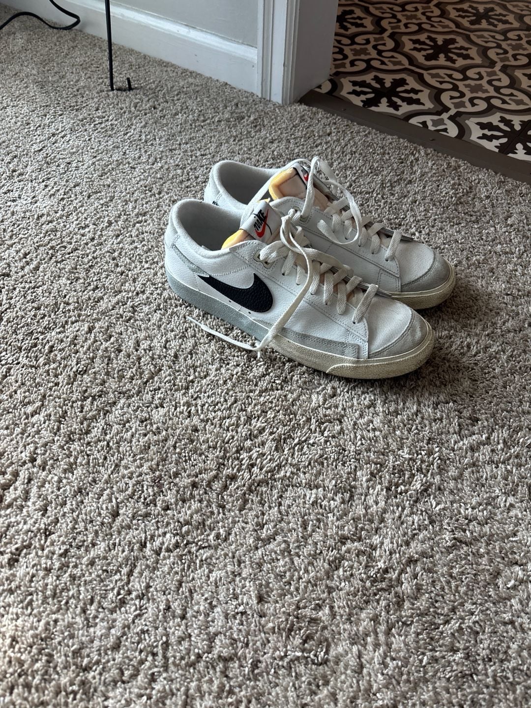 Nike Blazer Low '77 Split Summit White Black Men's Sneakers DZ2544-100 9